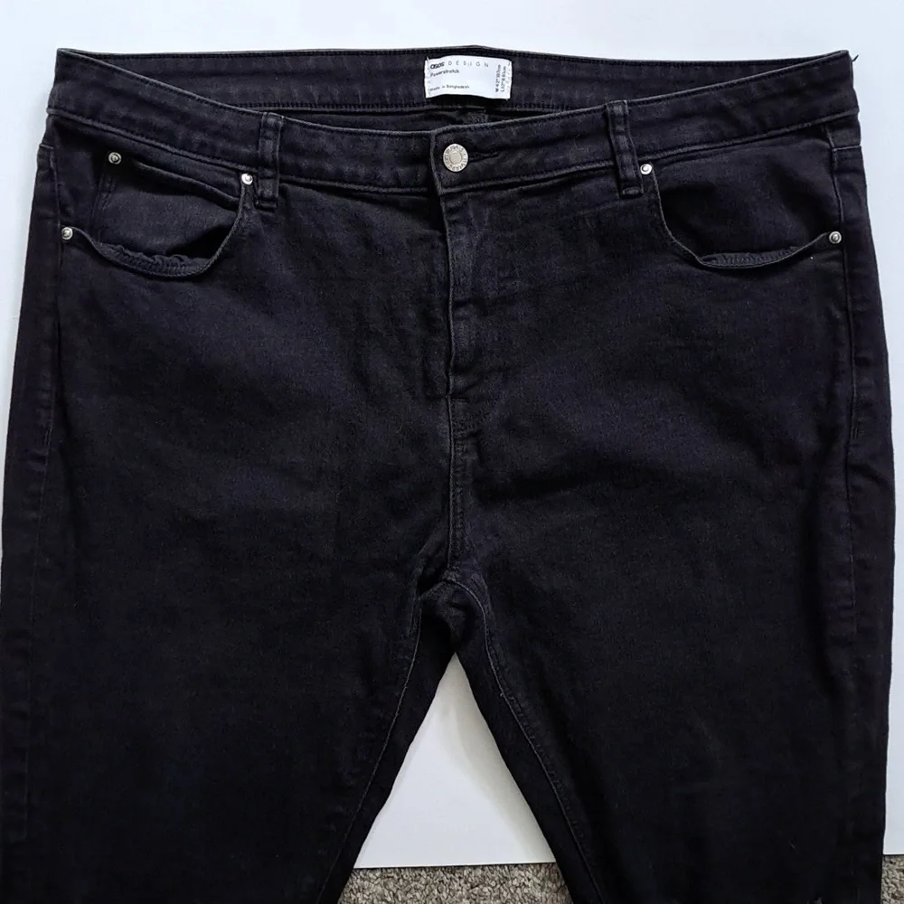 ASOS Power Stretch Black Distressed Jeans Size 42/32 R - Picture 3 of 6